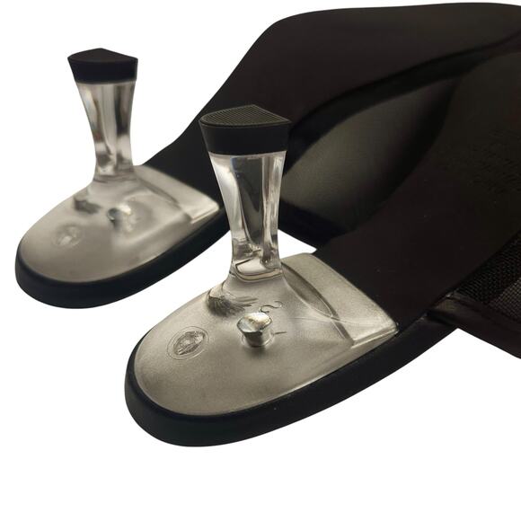 MATISSE Bette‎ Pump Black Mule Clear Kitten Heel Women sz. 7M NEW-IN-BOX $118 - Picture 5 of 6